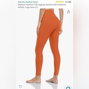 NWT Orange Leggings Buttery Soft Hawthorn Athletic
